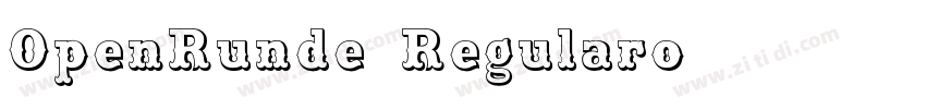 OpenRunde Regularo字体转换